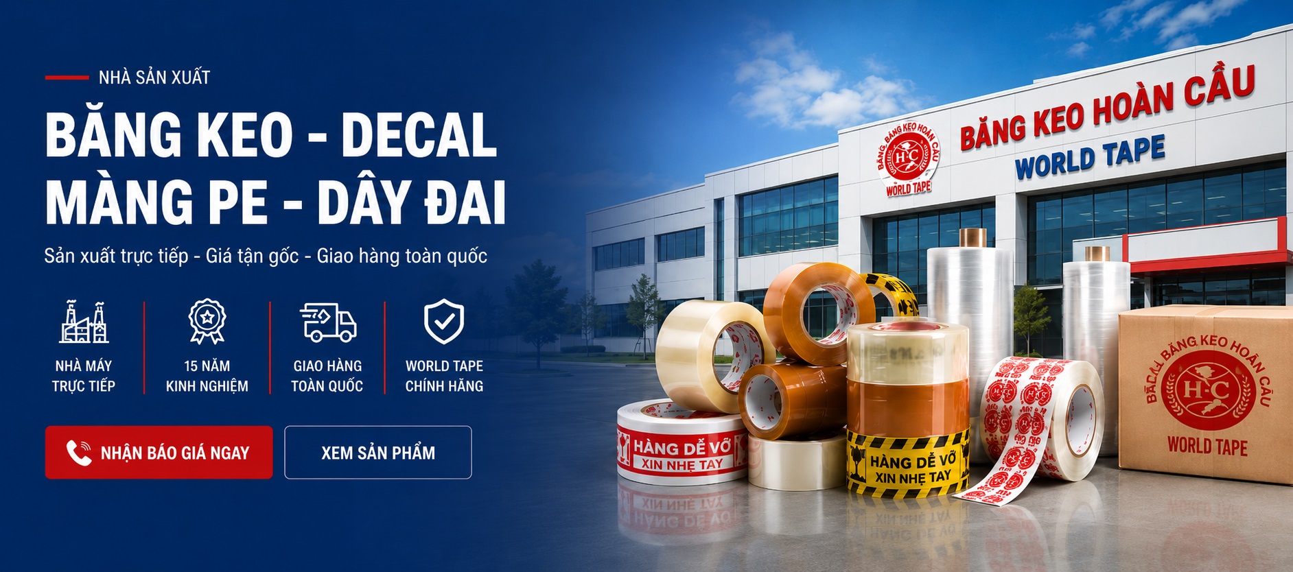 Banner Băng Keo Hoàn Cầu